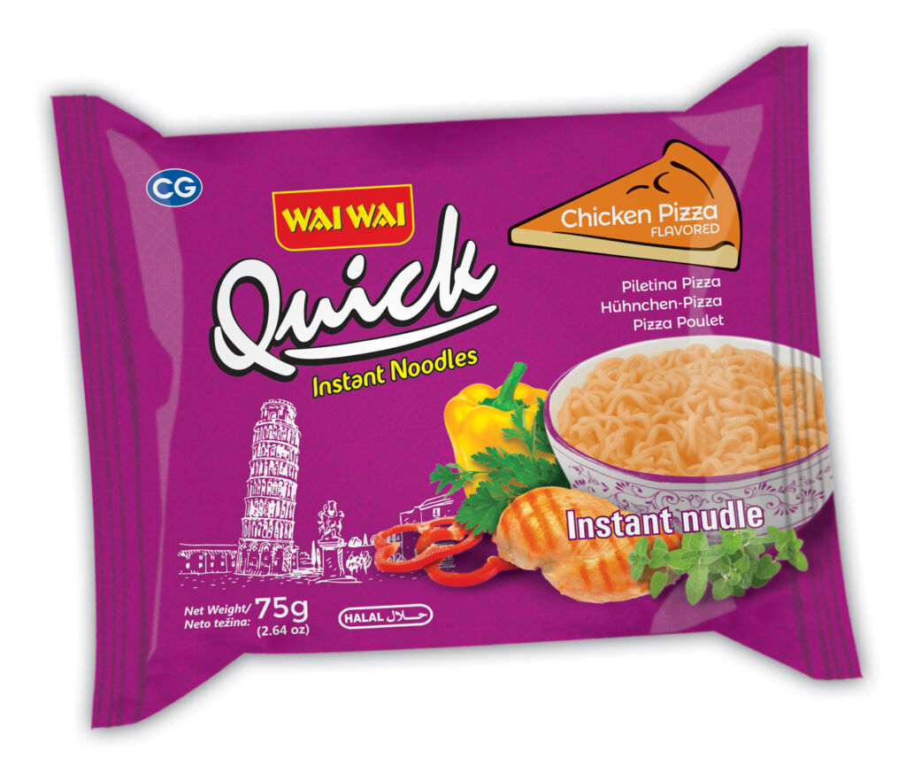 Wai Wai_Quick Chicken Pizza